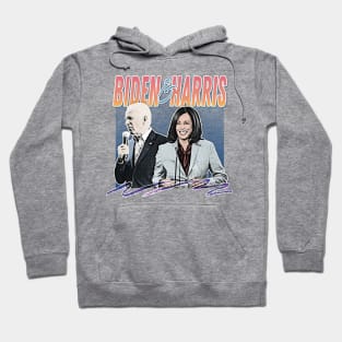 Joe Biden And Kamala Harris / Retro Style Fan Design Hoodie